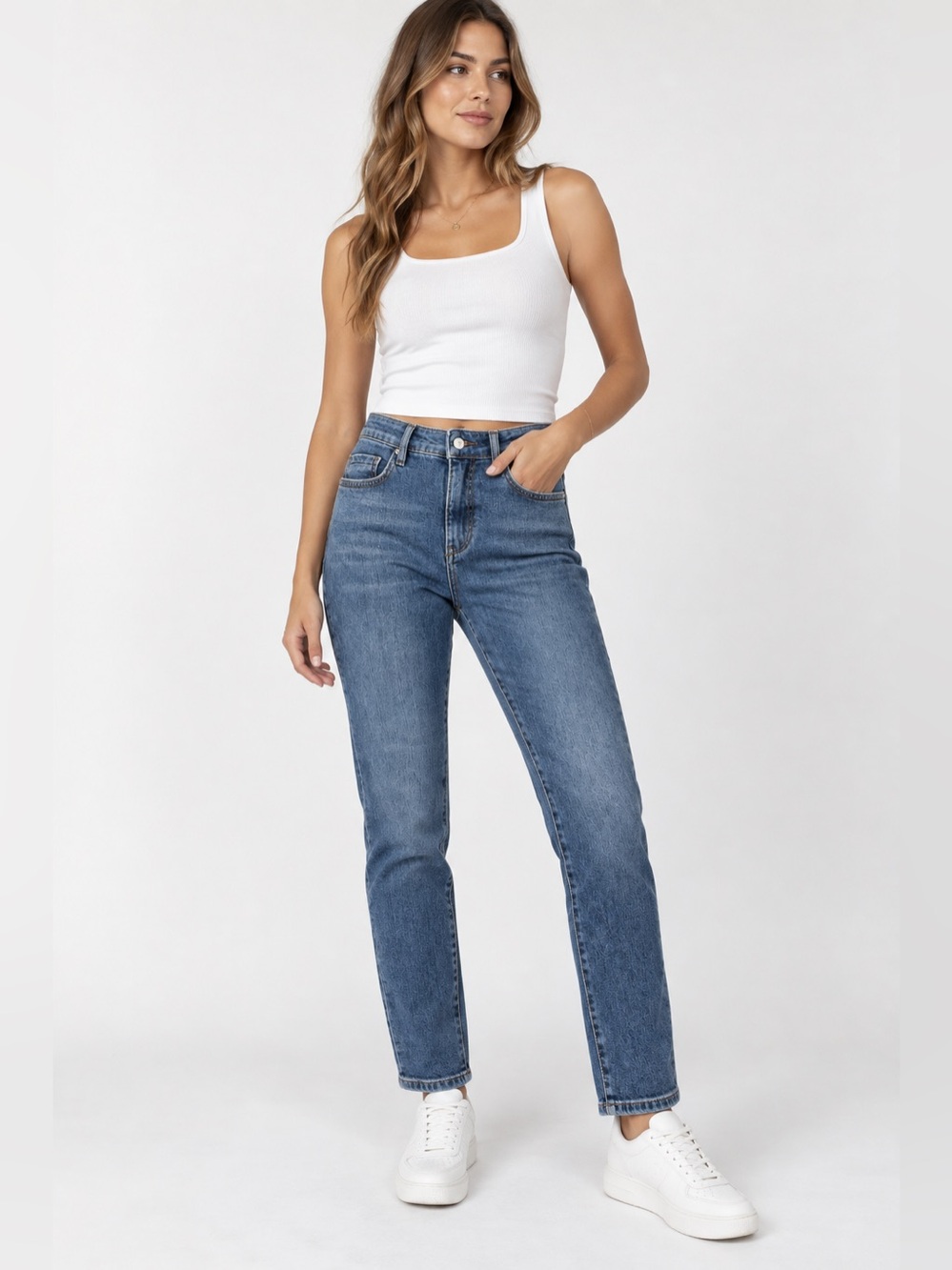 Pilcro High Rise Skinny Jeans Size 28P Petite Medium Wash Denim